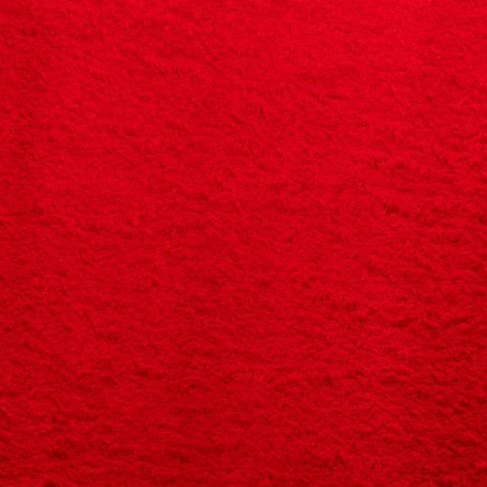 Tappeto a Pelo Corto Morbido e Lavabile Rosso 60x110 cm 375165