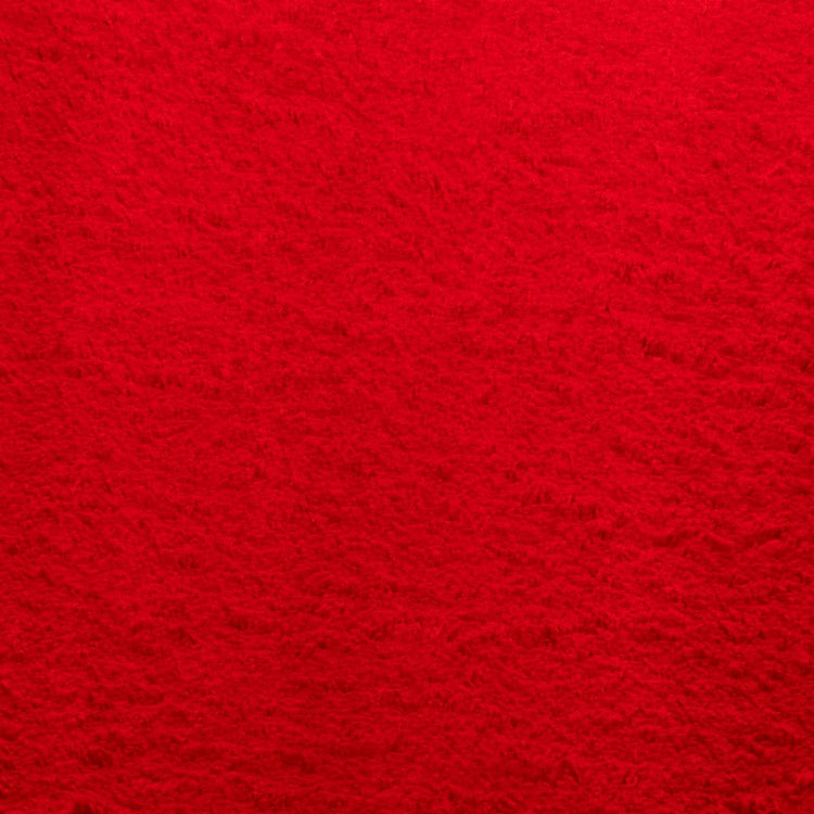 Tappeto a Pelo Corto Morbido e Lavabile Rosso 60x110 cm 375165