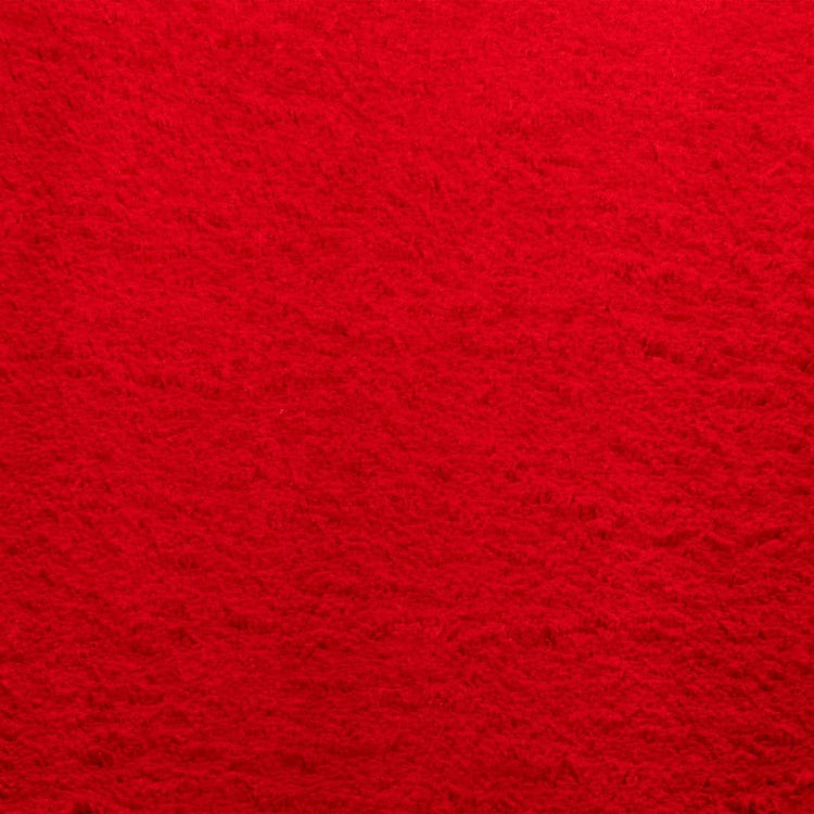 Tappeto a Pelo Corto Morbido e Lavabile Rosso 80x200 cm 375167