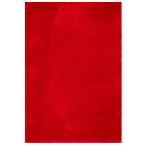 Tappeto a Pelo Corto Morbido e Lavabile Rosso 120x170 cm 375171