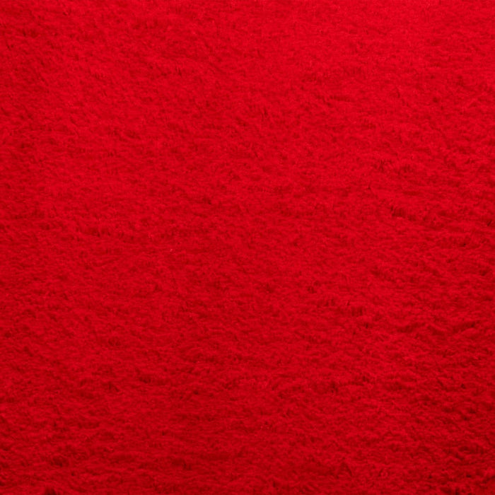 Tappeto a Pelo Corto Morbido e Lavabile Rosso 160x230 cm 375174