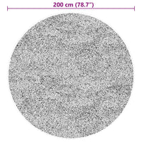 Tappeto a Pelo Corto Morbido e Lavabile Rosso Ø 200 cm 375183