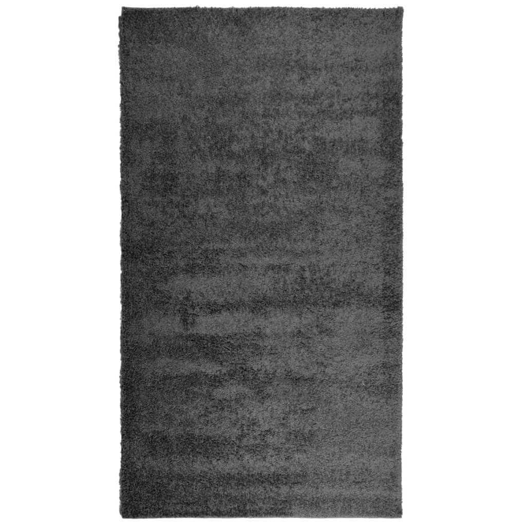 Tappeto Shaggy a Pelo Lungo Moderno Antracite 60x110 cm 375184