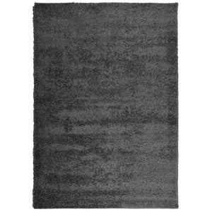 Tappeto Shaggy a Pelo Lungo Moderno Antracite 160x230 cm 375193