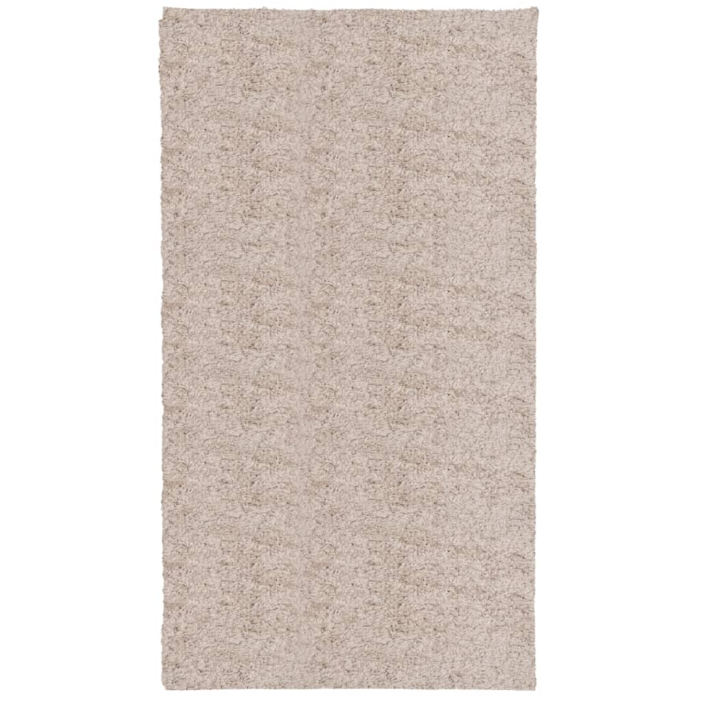 Tappeto Shaggy a Pelo Lungo Moderno Beige 60x110 cm 375206