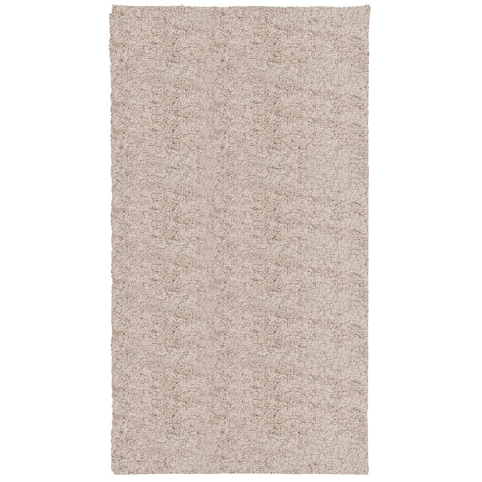 Tappeto Shaggy a Pelo Lungo Moderno Beige 60x110 cm 375206