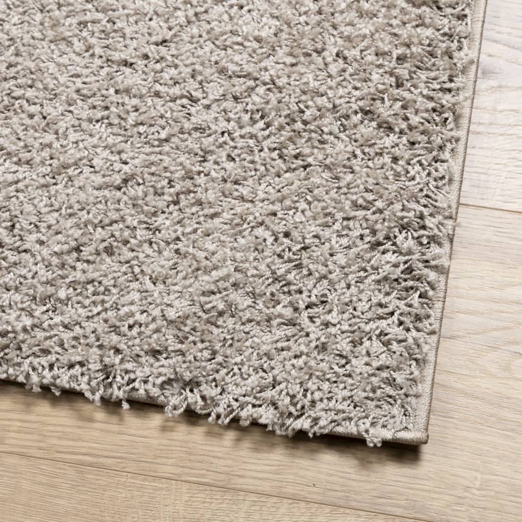 Tappeto Shaggy a Pelo Lungo Moderno Beige 60x110 cm 375206