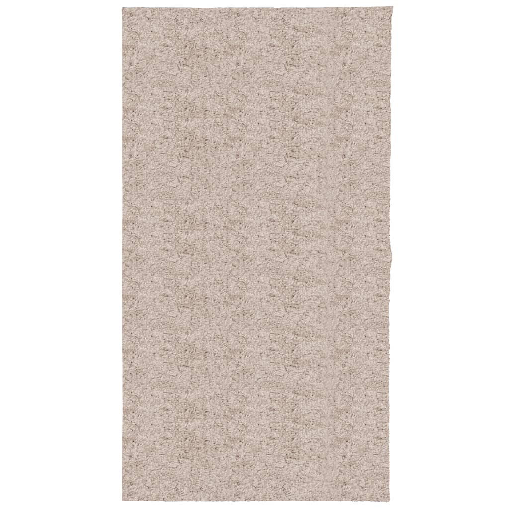 Tappeto Shaggy a Pelo Lungo Moderno Beige 80x150 cm 375207