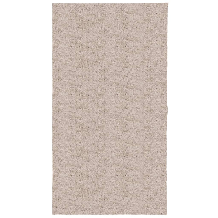 Tappeto Shaggy a Pelo Lungo Moderno Beige 80x150 cm 375207