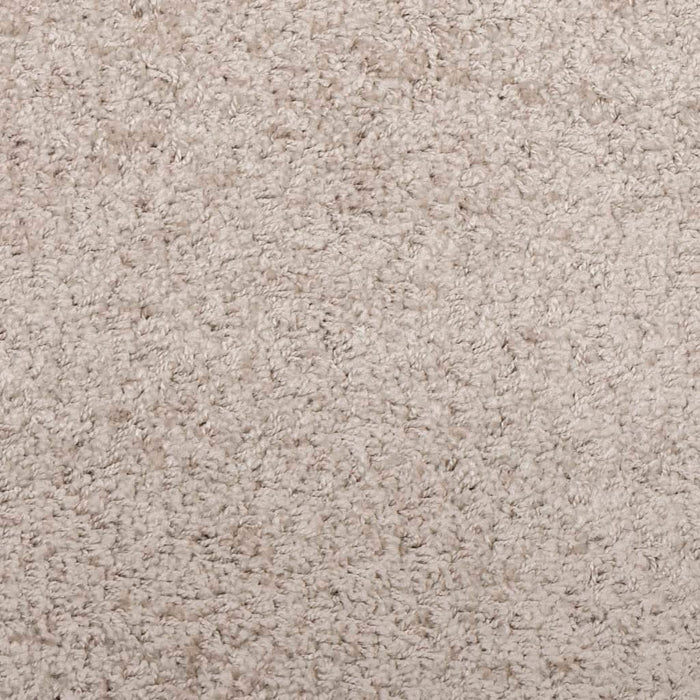 Tappeto Shaggy a Pelo Lungo Moderno Beige 80x150 cm 375207