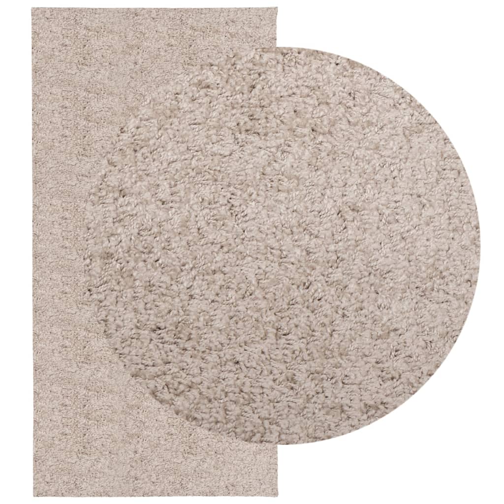 Tappeto Shaggy a Pelo Lungo Moderno Beige 100x200 cm 375210