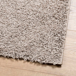 Tappeto Shaggy a Pelo Lungo Moderno Beige 100x200 cm 375210