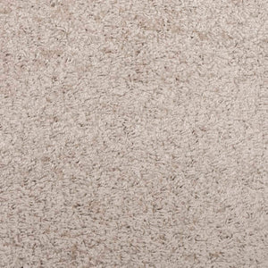 Tappeto Shaggy a Pelo Lungo Moderno Beige 100x200 cm 375210