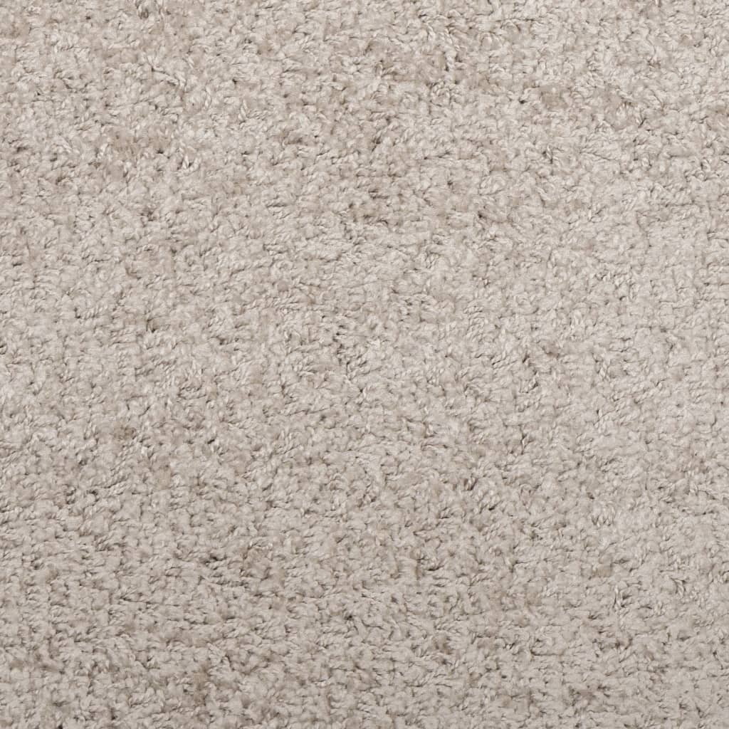 Tappeto Shaggy a Pelo Lungo Moderno Beige 120x170 cm 375212