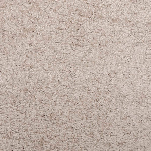 Tappeto Shaggy a Pelo Lungo Moderno Beige 140x200 cm 375213