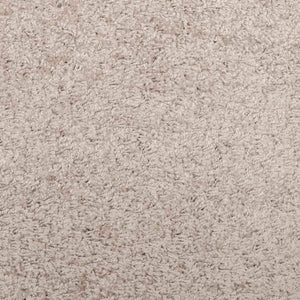 Tappeto Shaggy a Pelo Lungo Moderno Beige 200x200 cm 375216