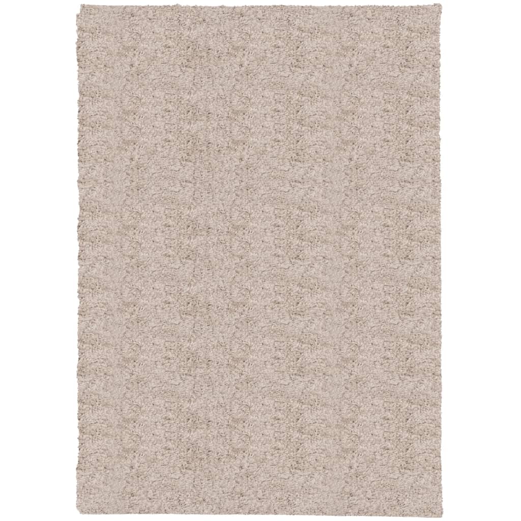 Tappeto Shaggy a Pelo Lungo Moderno Beige 200x280 cm 375217