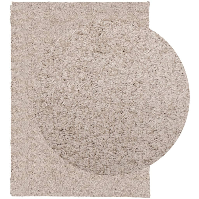 Tappeto Shaggy a Pelo Lungo Moderno Beige 200x280 cm 375217