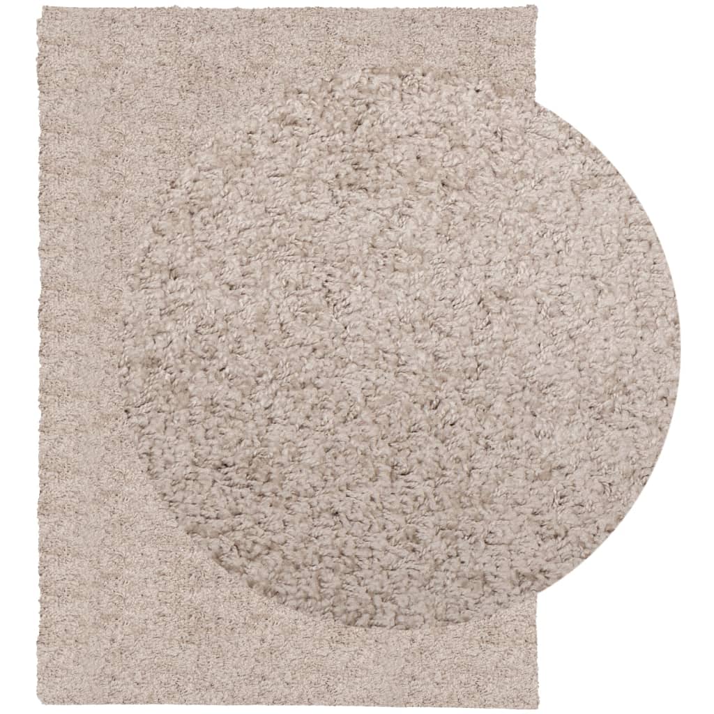 Tappeto Shaggy a Pelo Lungo Moderno Beige 200x280 cmcod mxl 111448