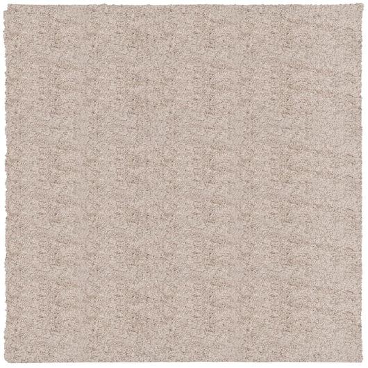 Tappeto Shaggy a Pelo Lungo Moderno Beige 240x240 cm 375218