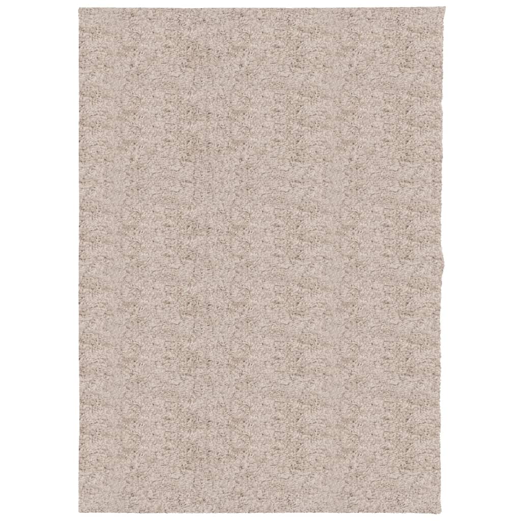 Tappeto Shaggy a Pelo Lungo Moderno Beige 240x340 cm 375219