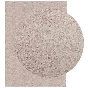 Tappeto Shaggy a Pelo Lungo Moderno Beige 240x340 cm 375219