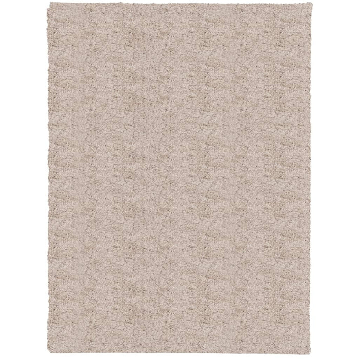 Tappeto Shaggy a Pelo Lungo Moderno Beige 300x400 cm 375220