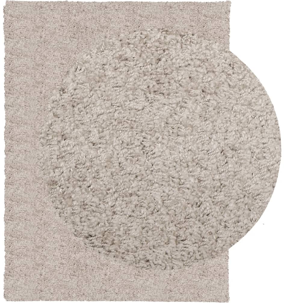 Tappeto Shaggy a Pelo Lungo Moderno Beige 300x400 cm 375220