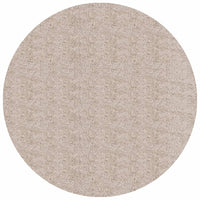 Tappeto Shaggy a Pelo Lungo Moderno Beige Ø 100 cm 375222