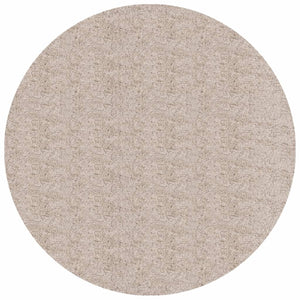 Tappeto Shaggy a Pelo Lungo Moderno Beige Ø 100 cm 375222