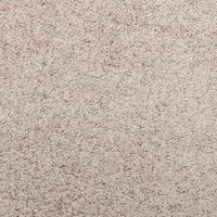 Tappeto Shaggy a Pelo Lungo Moderno Beige Ø 100 cm 375222