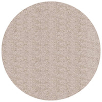 Tappeto Shaggy a Pelo Lungo Moderno Beige Ø 160 cm 375224