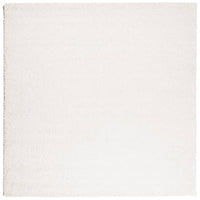 Tappeto Shaggy a Pelo Lungo Moderno Crema 120x120 cm 375233