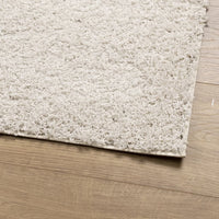 Tappeto Shaggy a Pelo Lungo Moderno Crema 300x400 cm 375242