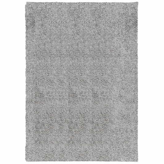 Tappeto Shaggy a Pelo Lungo Moderno Grigio 160x230 cm 375259