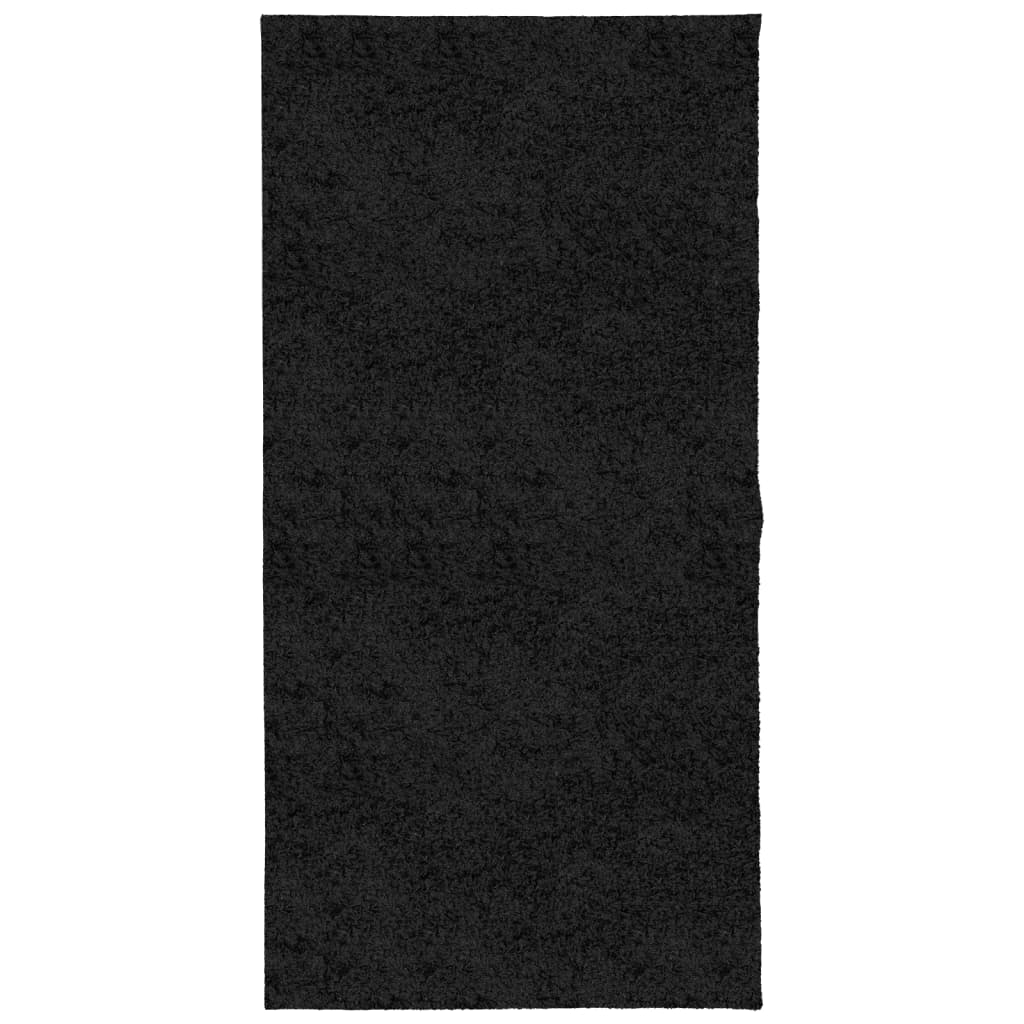 Tappeto Shaggy a Pelo Lungo Moderno Nero 100x200 cmcod mxl 111454