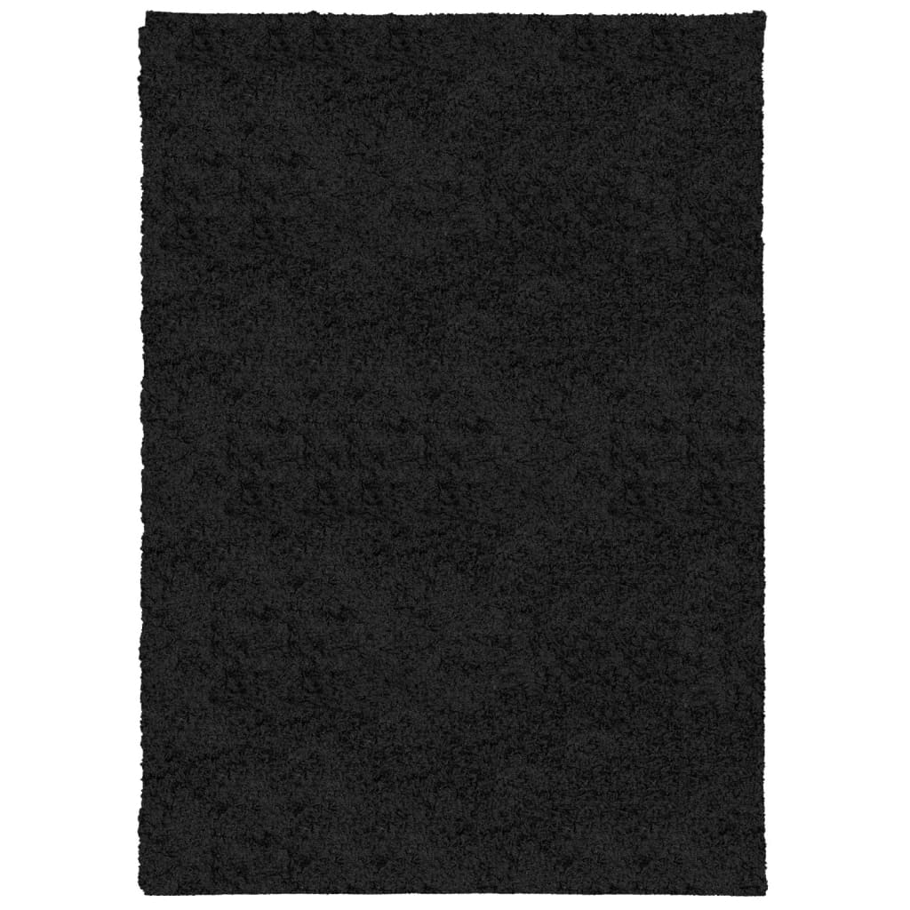 Tappeto Shaggy PAMPLONA a Pelo Lungo Moderno Nero 120x170 cm 375278