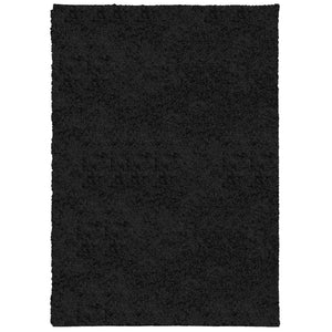 Tappeto Shaggy PAMPLONA a Pelo Lungo Moderno Nero 120x170 cm 375278