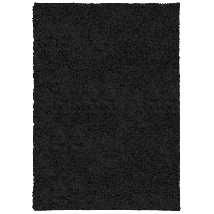 Tappeto Shaggy PAMPLONA a Pelo Lungo Moderno Nero 120x170 cm 375278