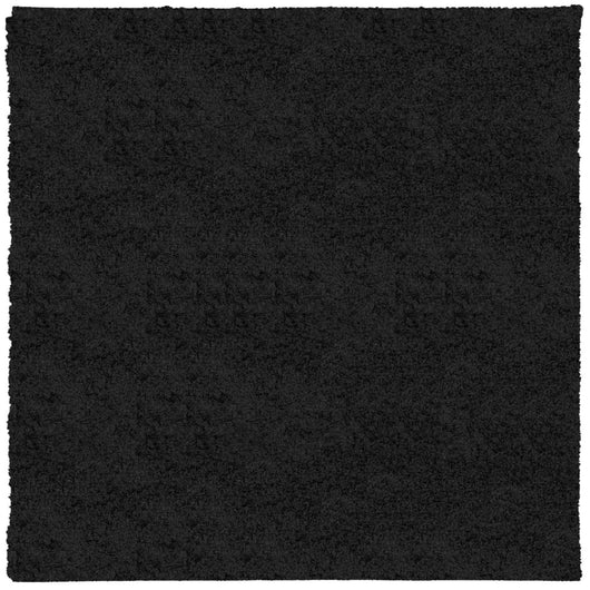 Tappeto Shaggy a Pelo Lungo Moderno Nero 160x160 cmcod mxl 91719