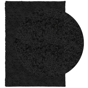 Tappeto Shaggy PAMPLONA a Pelo Lungo Moderno Nero 160x230 cm 375281