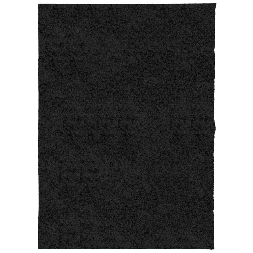 Tappeto Shaggy a Pelo Lungo Moderno Nero 240x340 cm 375285