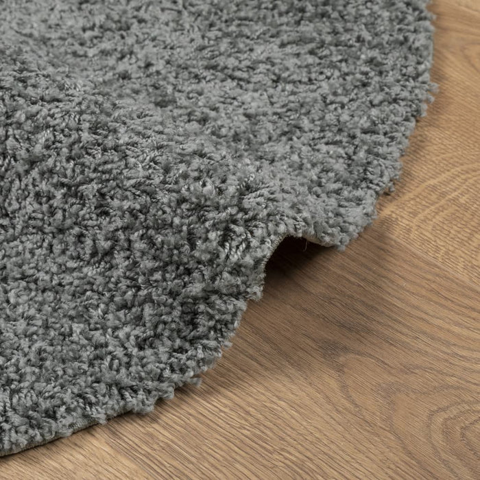 Tappeto Shaggy PAMPLONA a Pelo Lungo Moderno Verde Ø 240 cm 375314