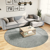 Tappeto Shaggy PAMPLONA a Pelo Lungo Moderno Verde Ø 240 cm 375314