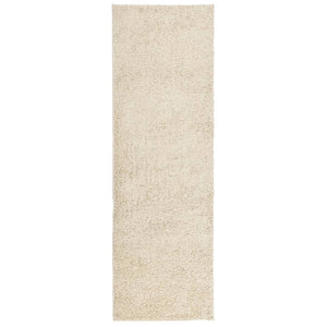 Tappeto Shaggy a Pelo Lungo Moderno Oro 80x250 cm 375341