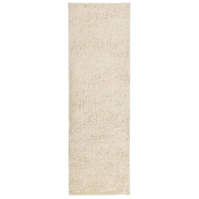 Tappeto Shaggy a Pelo Lungo Moderno Oro 80x250 cm 375341