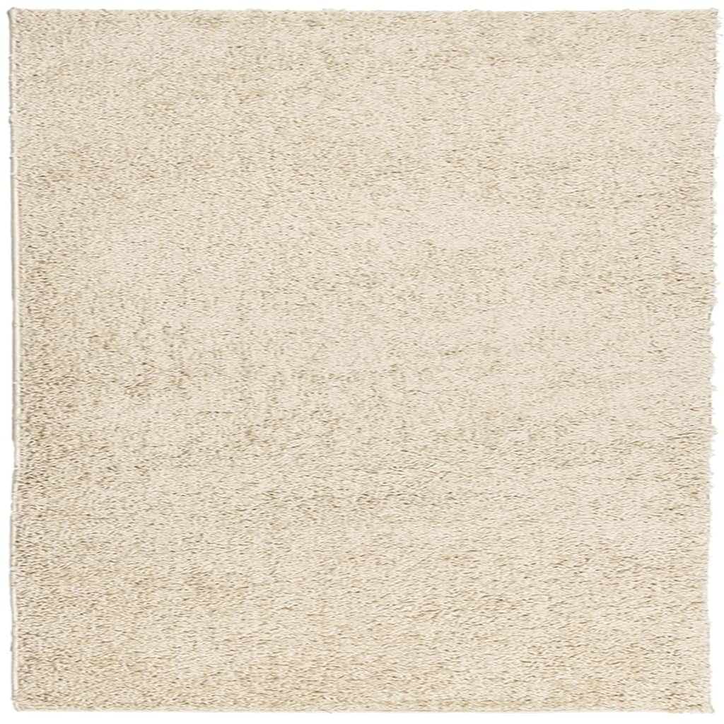 Tappeto Shaggy a Pelo Lungo Moderno Oro 120x120 cm 375343