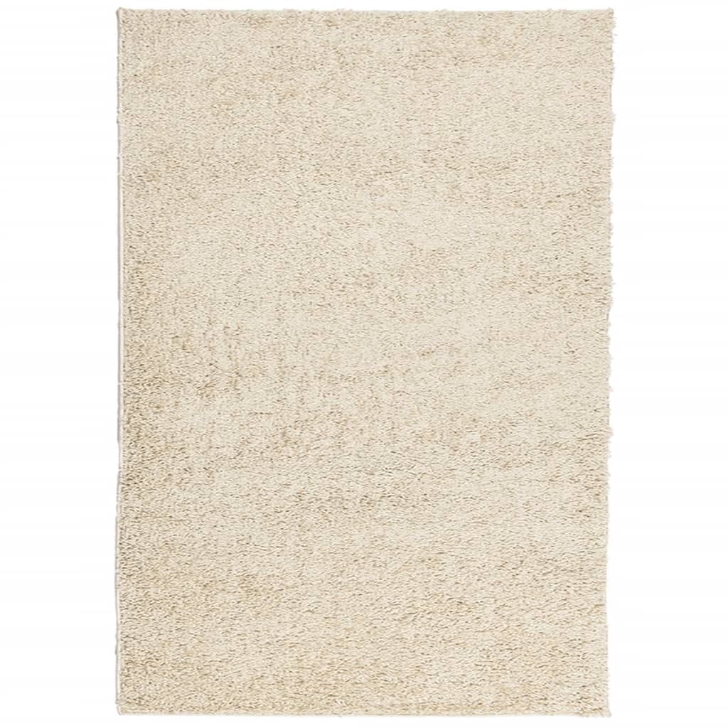 Tappeto Shaggy a Pelo Lungo Moderno Oro 160x230 cm 375347