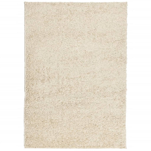 Tappeto Shaggy a Pelo Lungo Moderno Oro 160x230 cm 375347