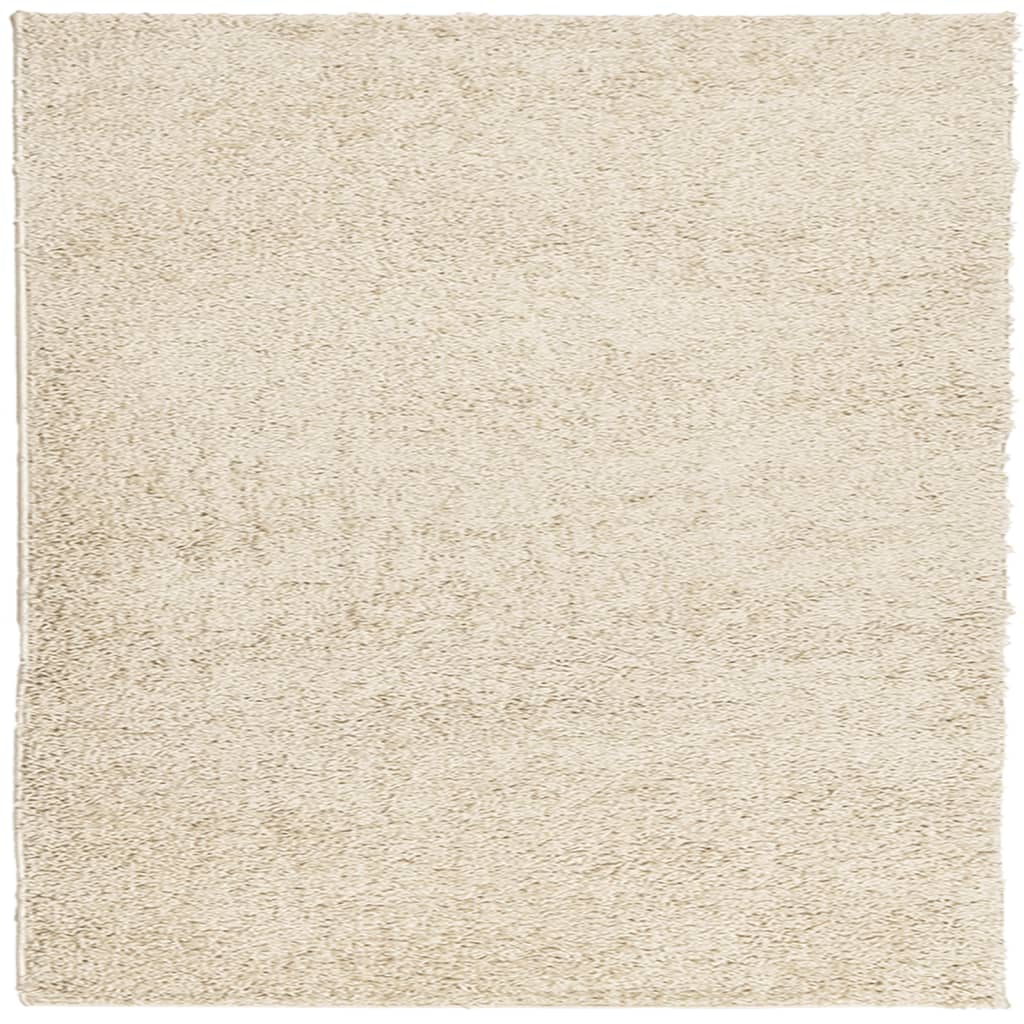 Tappeto Shaggy a Pelo Lungo Moderno Oro 240x240 cmcod mxl 112004